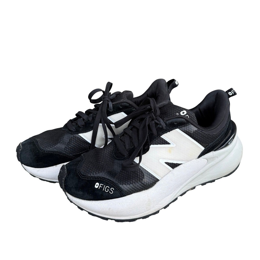 Figs x New Balance 327 Black White Sneakers Women's Size 8.5